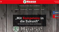 Desktop Screenshot of holz-haase.de